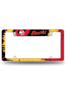 Atlanta Hawks All Over Chrome Tie Dye License Frame