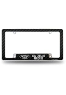 New Orleans Pelicans All Over Carbon Fiber License Frame