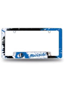 Dallas Mavericks All Over Chrome Tie Dye License Frame