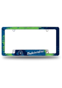 Minnesota Timberwolves All Over Chrome Tie Dye License Frame
