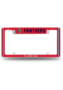 Florida Panthers All Over Chrome License Frame
