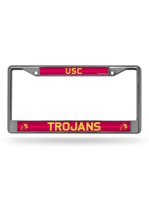 USC Trojans Glitter Chrome License Frame