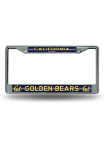 Cal Golden Bears Glitter Chrome License Plate Frame - Silver