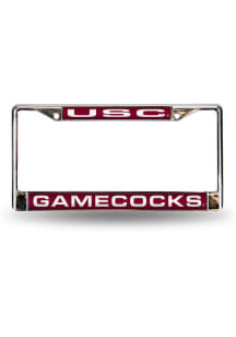 South Carolina Gamecocks Chrome License Plate Frame - Red