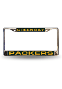 Green Bay Packers Chrome License Plate Frame - Green