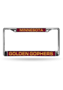 Minnesota Golden Gophers Chrome License Plate Frame - Silver