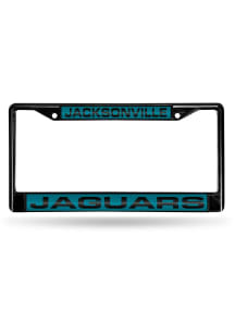 Jacksonville Jaguars Black Chrome License Plate Frame - Black