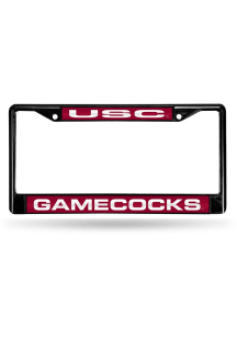 South Carolina Gamecocks Black Chrome License Plate Frame - Black