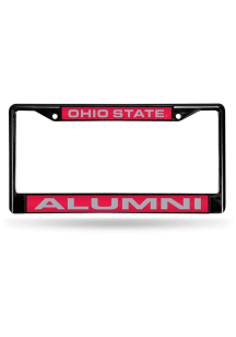 Ohio State Buckeyes Black Chrome License Plate Frame - Black