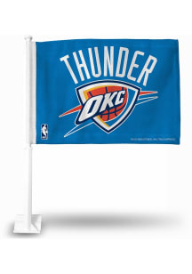 Oklahoma City Thunder Double Sided Car Flag - White
