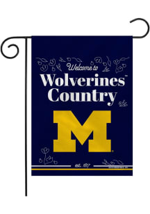 Michigan Wolverines 13x18 Garden Flag - White