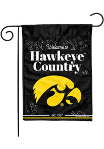 Iowa Hawkeyes 13x18 Garden Flag - White