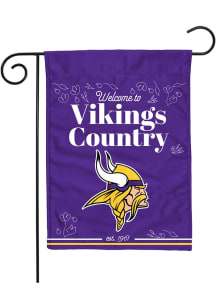 Minnesota Vikings 13x18 Garden Flag - White