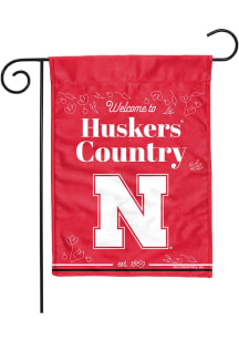 Nebraska Cornhuskers 13x18 Garden Flag - White