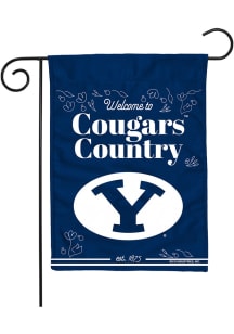 BYU Cougars 13x18 Garden Flag - White