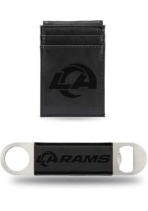 Los Angeles Rams Bar Blade and Front Pocket Wallet Mens Front Pocket Wallet and Bar Blade Set