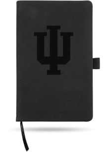 Indiana Hoosiers Engraved Notebook and Folder - Black