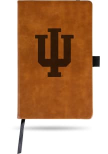 Indiana Hoosiers Engraved Notebook and Folder - Brown