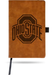 Ohio State Buckeyes Engraved Notebook and Folder - Brown