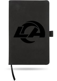 Los Angeles Rams Engraved Notebook and Folder - Black