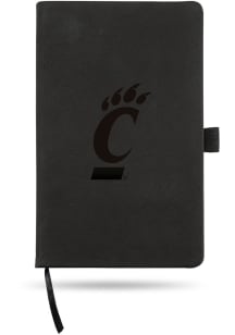 Cincinnati Bearcats Engraved Notebook and Folder - Black