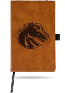 Boise State Broncos Engraved Notebook and Folder - Brown