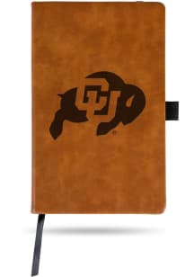 Colorado Buffaloes Engraved Notebook and Folder - Brown
