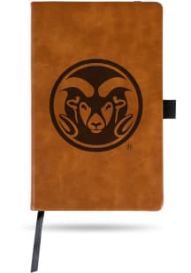 Colorado State Rams Engraved Notebook and Folder - Brown