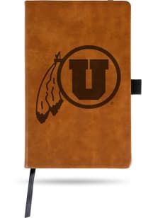 Utah Utes Engraved Journals - Brown