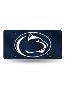Penn State Nittany Lions Navy Blue Laser Cut Car Accessory License Plate