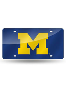 Michigan Wolverines Blue Laser Cut Car Accessory License Plate