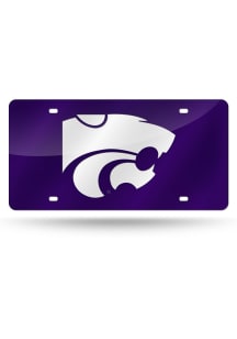 K-State Wildcats Purple Laser Cut Car Accessory License Plate