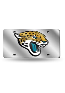 Jacksonville Jaguars Silver Laser Cut Car Accessory License Plate