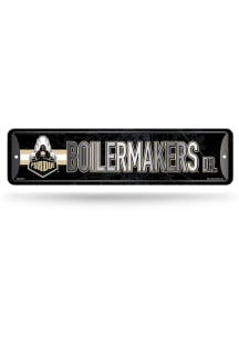 Purdue Boilermakers 4x15 Metal Street Sign - Silver