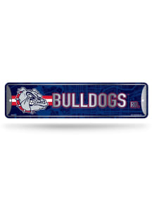 Gonzaga Bulldogs 4x15 Metal Street Sign - Silver