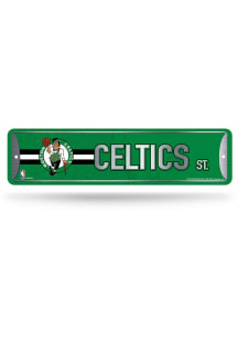 Boston Celtics 4x15 Metal Street Sign - Silver