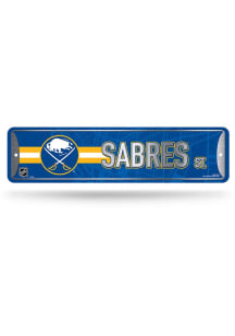 Buffalo Sabres 4x15 Metal Street Sign - Silver