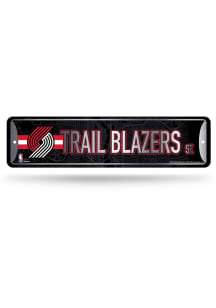Portland Trail Blazers 4x15 Metal Street Sign - Silver
