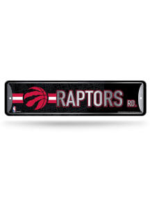 Toronto Raptors 4x15 Metal Street Sign - Silver