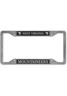 West Virginia Mountaineers Pewter License Plate Frame - Silver