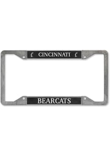 Cincinnati Bearcats Pewter License Plate Frame - Silver
