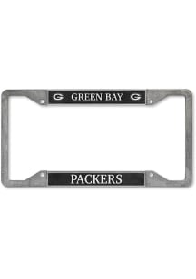 Green Bay Packers Pewter License Plate Frame - Silver