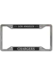 Los Angeles Chargers Pewter License Plate Frame - Silver