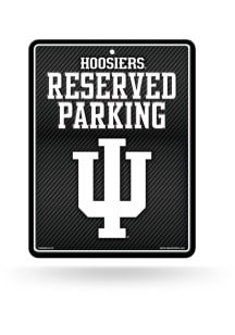 Indiana Hoosiers Metal Parking Sign - Black