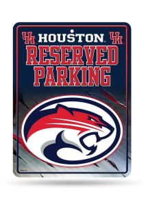 Houston Cougars Metal Parking Sign - Silver