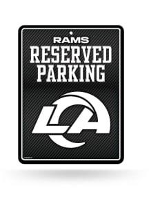 Los Angeles Rams Metal Parking Sign - Black