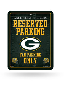 Green Bay Packers Metal Parking Sign - Silver