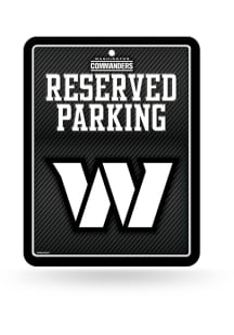 Washington Commanders Metal Parking Sign - Black