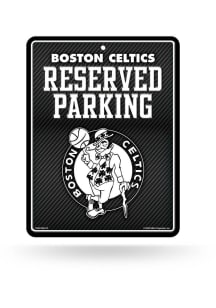Boston Celtics Metal Parking Sign - Black