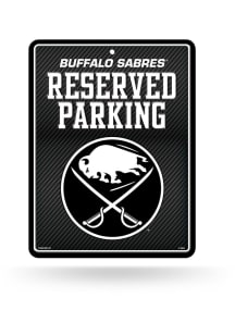 Buffalo Sabres Metal Parking Sign - Black